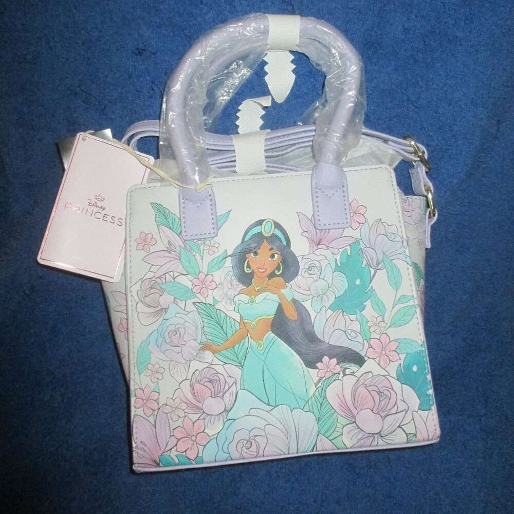 LOUNGEFLY DISNEY Crossbody Bag ALADDIN JASMINE Handbag Purse NEW